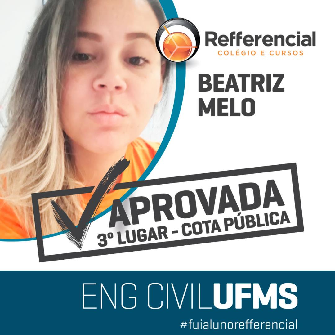 Beatriz Melo - Eng. Civil - UFMS